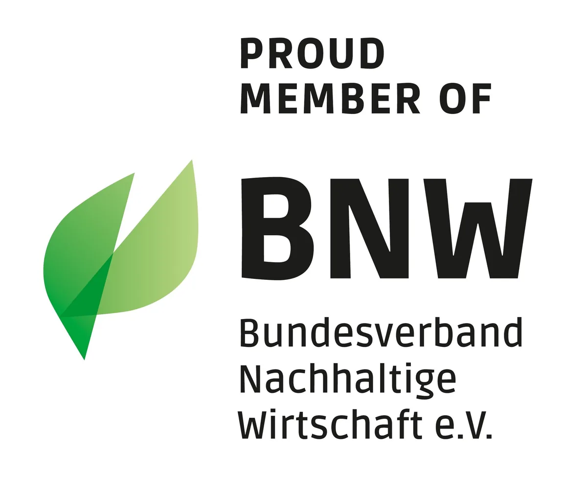 Proud member of BNW, Bundesverband Nachhaltige Wirtschaft e.V.